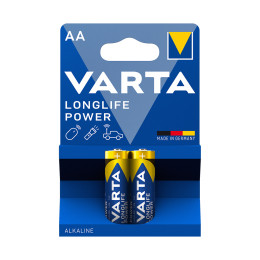 Батарейка, VARTA, LR6 Longlife Power Mignon, AA, 1.5V, 2 шт.