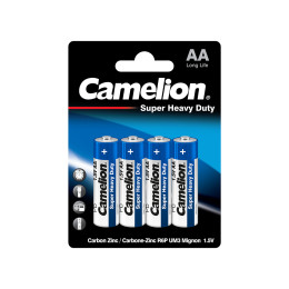 Батарейка, CAMELION, R6P-BP4B, Super Heavy Duty, AA, 1.5V, 1050 mAh, 4 шт.
