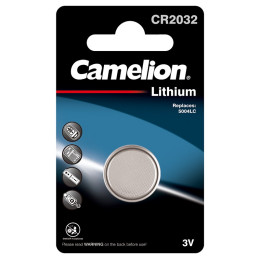 Батарейка, CAMELION, CR2032-BP1, Lithium Battery, CR2032, 3V, 220 mAh, 1 шт.