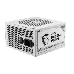 Блок питания MSI MAG A850GL PCIE5, 850W, Active PFC, 80+ GOLD, White