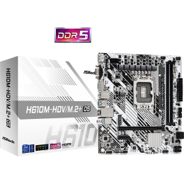 Материнская плата, ASRock, H610M-HDV/M.2+ D5