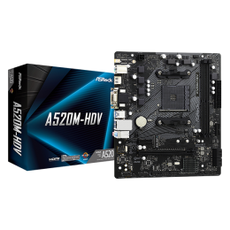 Материнская плата, ASRock, A520M-HDV