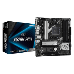 Материнская плата, ASRock, A520M PRO4