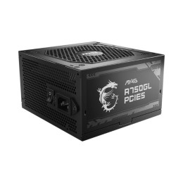 Блок питания MSI MAG A750GL PCIE5, 750W, Active PFC, 80+ GOLD