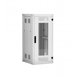 Шкаф NETLAN, 19", 24U, стекло, 600х600, GY