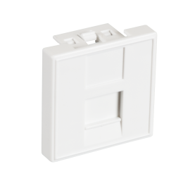 Вставка 45x45мм, 1 порт, под модули Keystone, белая, 10 шт.
