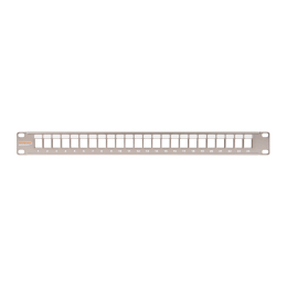 Панель 19", 1U, наборная, под 24 модуля Keystone, UTP/STP, металлик