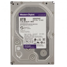 Жесткий диск для видеонаблюдения HDD  8Tb Western Digital Purple