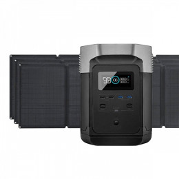 Комплект EcoFlow DELTA с 3 солнечными панелями