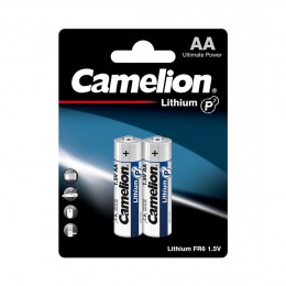 Батарейка, CAMELION, FR6-BP2, Lithium P7, AA, 1.5V, 3000 mAh, 2 шт