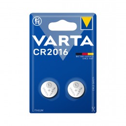 Батарейка, VARTA, CR2016-BP2, Lithium Battery, CR2016, 3V, 2 шт.