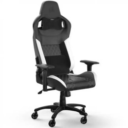 CORSAIR T1 RACE 2023 Fabric Gaming Chair - Black and White