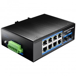 Коммутатор индустриальный гигабитный 8-портовый CUDY IG1008S2P