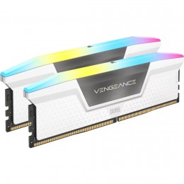 Комплект модулей памяти CORSAIR VENGEANCE RGB на 32 ГБ (2 × 16 ГБ) DDR5 Белый