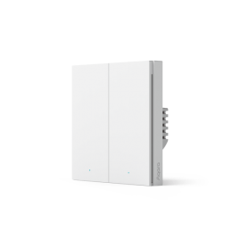 Выключатель двухклавишный без нейтрали | Aqara Smart Wall Switch H1 EU (No Neutral, Double Rocker)