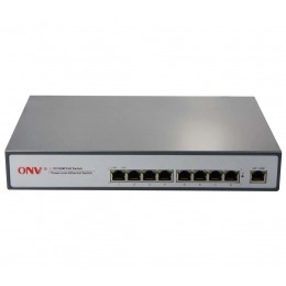 Коммутатор PoE  8-портовый ONV POE31008PN-at