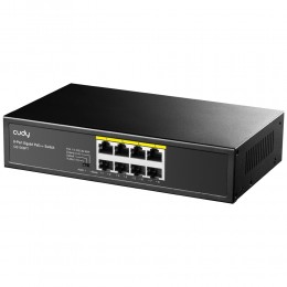 Коммутатор PoE+ GbE  8-портовый CUDY GS1008PT