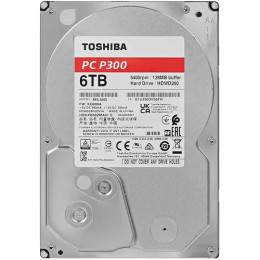 Жесткий диск HDD 6Tb TOSHIBA P300 SATA 6Gb/s 5400rpm 128Mb 3.5" HDWD260EZSTA