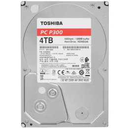 Жесткий диск HDD 4Tb TOSHIBA P300 SATA 6Gb/s 5400rpm 128Mb 3.5" HDWD240UZSVA