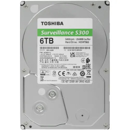 Жесткий диск для Видеонаблюдения HDD 6Tb TOSHIBA S300 Surveillance 5400rpm 256Mb SATA3 3,5"