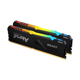 Комплект модулей памяти, Kingston, FURY Beast RGB KF426C16BBAK2/16 (Kit 2x8GB), DDR4, 16GB