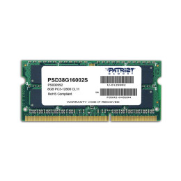Модуль памяти для ноутбука, Patriot, SL PSD38G16002S DDR3, 8GB