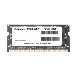 Модуль памяти для ноутбука, Patriot, SL PSD38G1600L2S DDR3 Low Voltage, 8GB