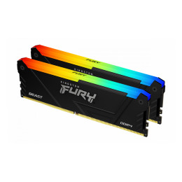Комплект модулей памяти, Kingston, FURY Beast RGB KF432C16BB12AK2/32 (Kit 2x16GB), DDR4, 32GB