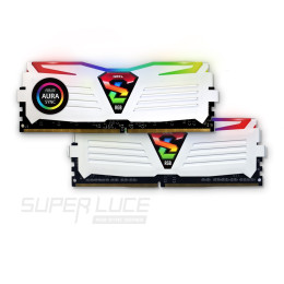 Оперативная память 16GB Kit (2x8GB) GEIL DDR4 SUPER LUCE RGB SYN SERIES GLWS416GB2400C17DC WHITE