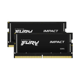 ОЗУ Kingston Fury IMPACT Black, 32Gb (2x16Gb) SODIMM DDR5, CL38, 6400Mt/s