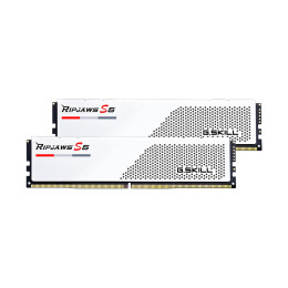 Комплект модулей памяти, G.SKILL, Ripjaws S5 F5-5200J4040A16GX2-RS5W (Kit 2x16GB), DDR5, 32GB, White
