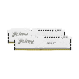 Комплект модулей памяти, Kingston, FURY Beast KF552C40BWK2-64 (Kit 2x32GB), DDR5, 64GB, White