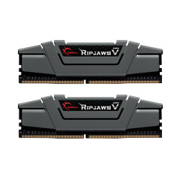Комплект модулей памяти, G.SKILL, RipjawsV F4-3200C16D-16GVGB (Kit 2x8GB), DDR4, 16GB, Gray
