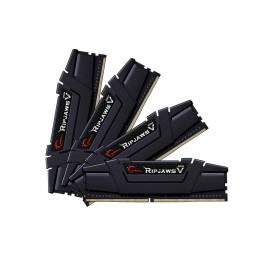 Комплект модулей памяти, G.SKILL, RipjawsV F4-3200C16Q-128GVK (Kit 4x32GB), DDR4, 128GB, Black