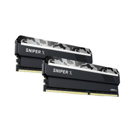 Комплект модулей памяти, G.SKILL, SniperX F4-2666C19D-16GSXW (Kit 2x8GB), DDR4, 16GB, Black