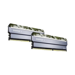 Комплект модулей памяти, G.SKILL, SniperX F4-3200C16D-16GSXFB (Kit 2x8GB), DDR4, 16GB, Silver