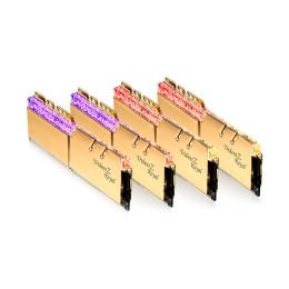 Комплект модулей памяти, G.SKILL, TridentZ Royal F4-3600C18Q-128GTRG (Kit 4x32GB), DDR4, 128GB, Gold