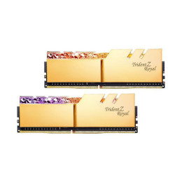 Комплект модулей памяти, G.SKILL, TridentZ Royal F4-3200C16D-32GTRG (Kit 2x16GB), DDR4, 32GB, Gold