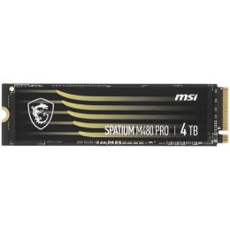 Твердотельный накопитель 4000Gb SSD MSI SPATIUM M480 PRO M.2 PCIe 4.0 NVMe
